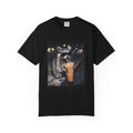 Raccoon Drinking Iced Coffee T-shirt | Night Street Photo Print