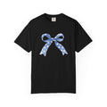 Blue Star Ribbon T-Shirt | Patriotic Bow Graphic