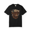 Highland Cow Wearing 'Howdy' Hat T-Shirt | Rustic Cattle Graphic Tee