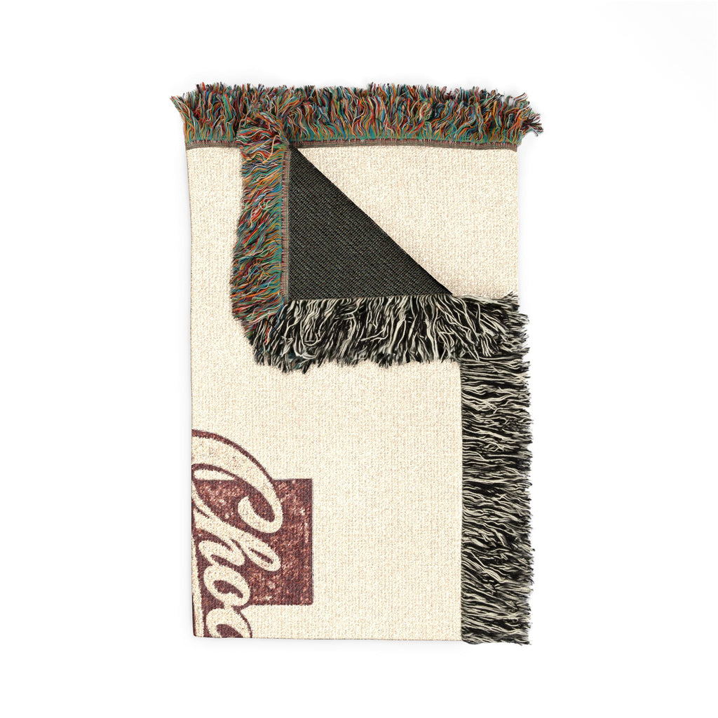 Classic Texas Map Woven Blanket | State Outline Throw, Rustic Lonestar Design