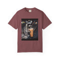 Raccoon Drinking Iced Coffee T-shirt | Night Street Photo Print
