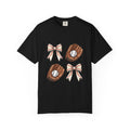 Baseball Glove and Ribbon T-Shirt | Sports Bow Graphic Tee